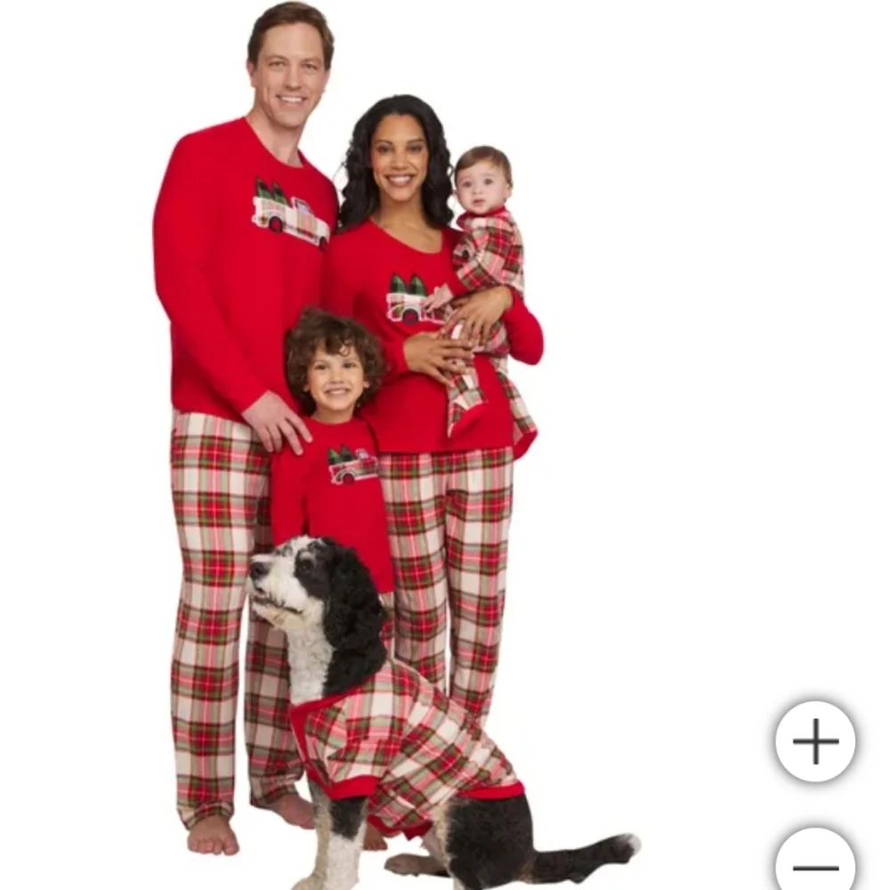 Eddie Bauer Kids' Holiday Family Sleep Set, flannel,Christmas red truck